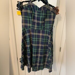 Plus size (3XL) plaid summer dress